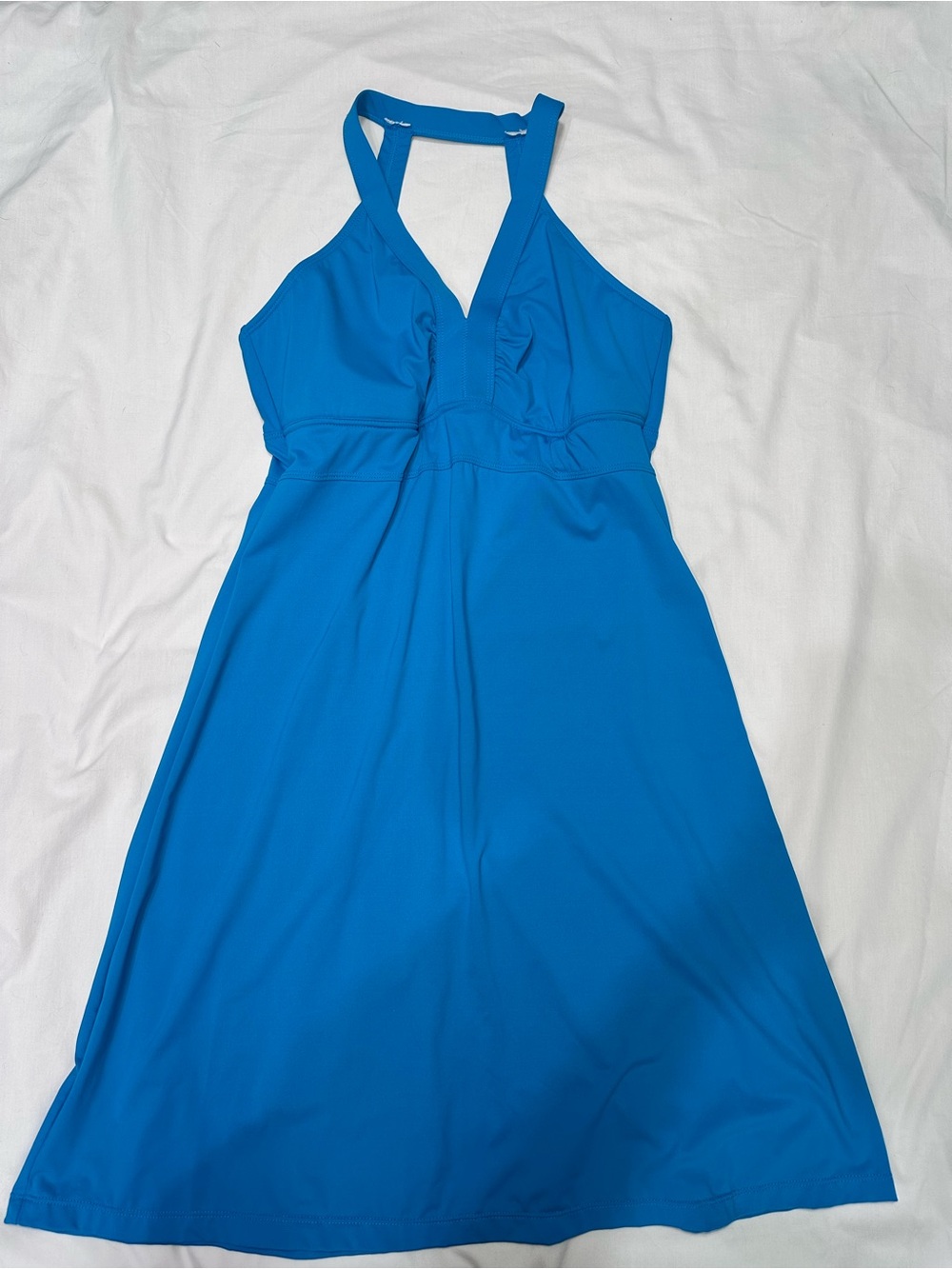 ATHLETA Sunfish Swim Dress Turquoise Blue Size M